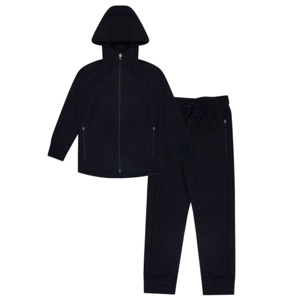 Firetrap Childrens/Kids Full Zip Hoodie And Joggers Set / Black